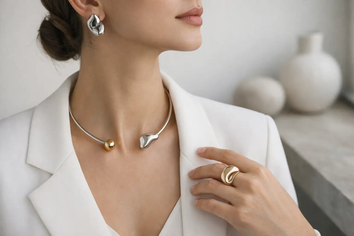 Sculptural Jewelry for Minimalist Outfits