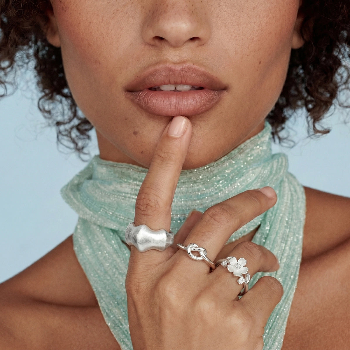 Liquid Silver Statement Ring | Sterling Silver