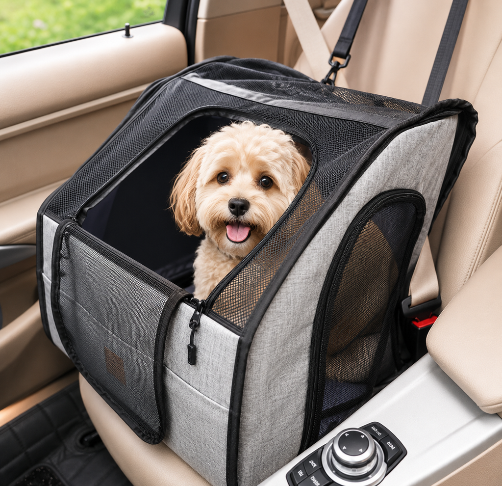 Foldable Pet Travel Car Seat & Carrier